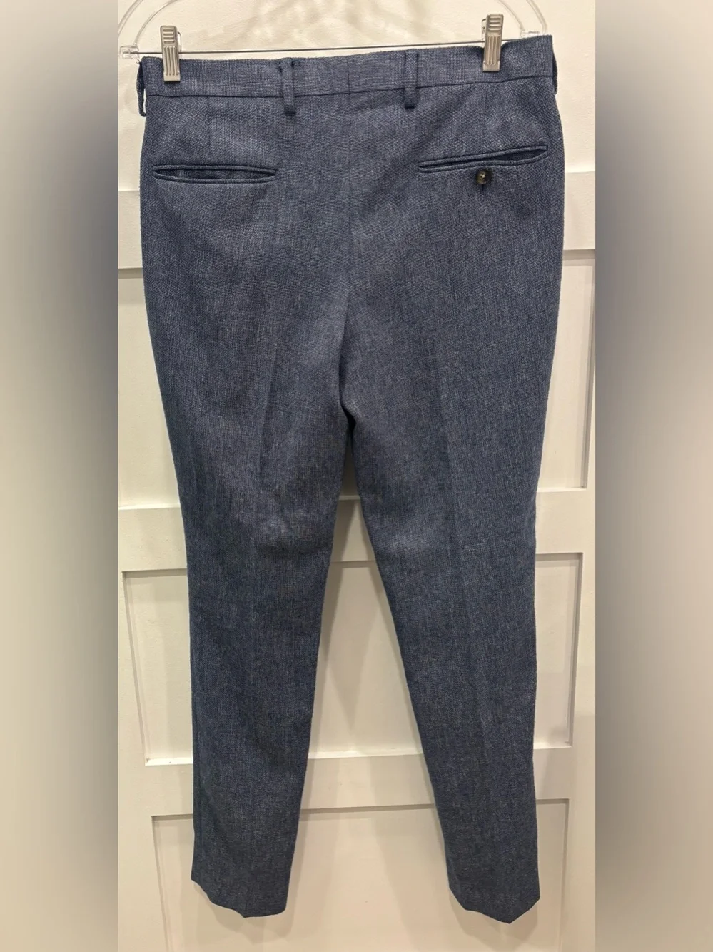 J. Crew  Thompson Navy Heather Two-Button Sport Coat & Tapered Leg Trousers